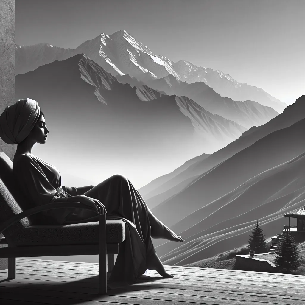 Peaceful Mountain Contemplation
