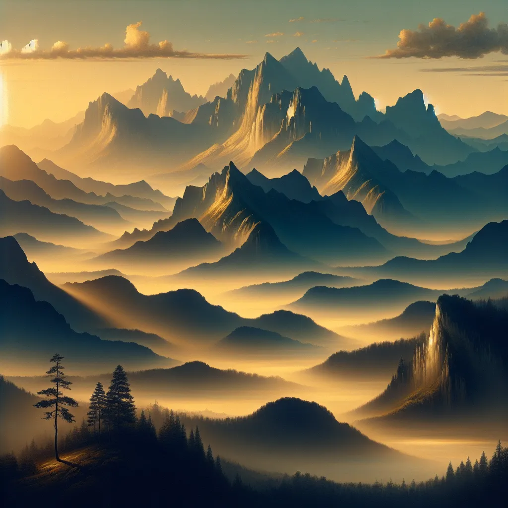 Pyrenees Mountain Panorama