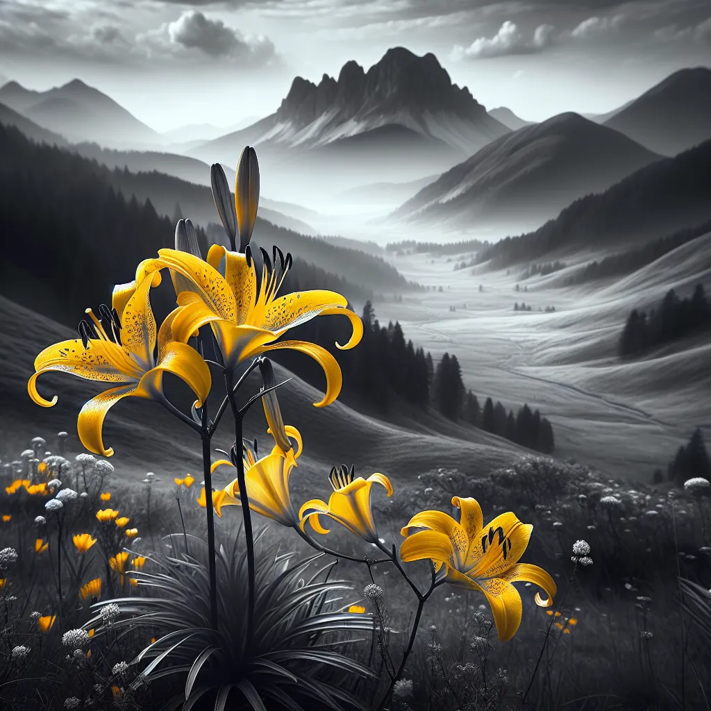 Lis des Pyrénées en fleur