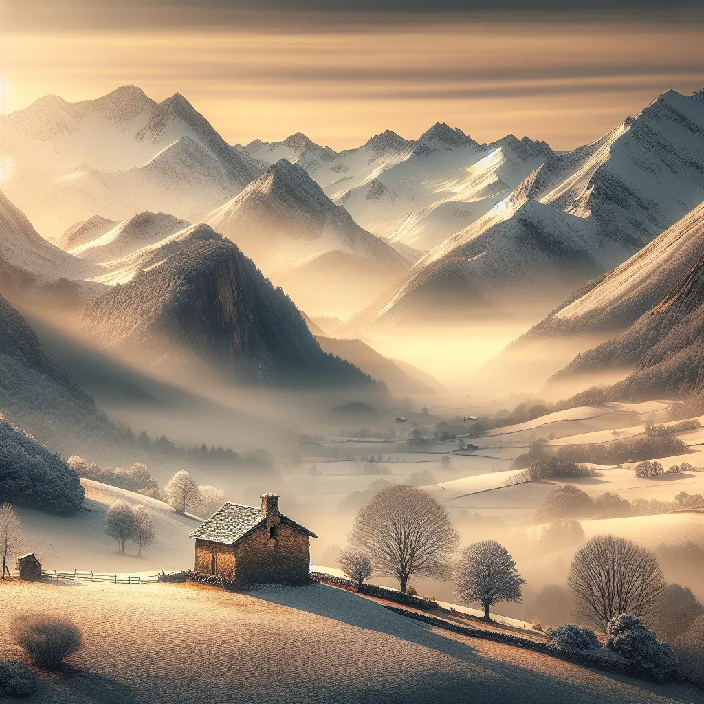 Mañana Invernal en los Pirineos